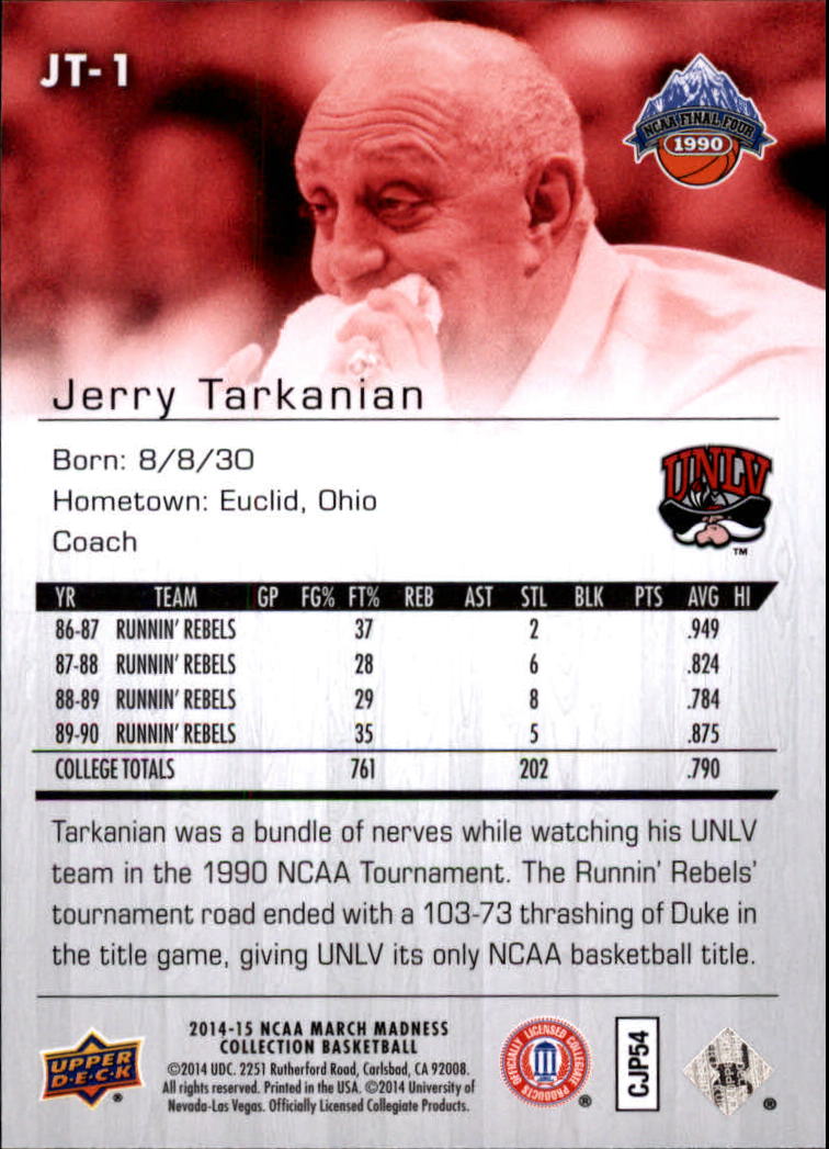 Collezione Upper Deck March Madness 2014-15 SCEGLI TU - Foto 205 di 371
