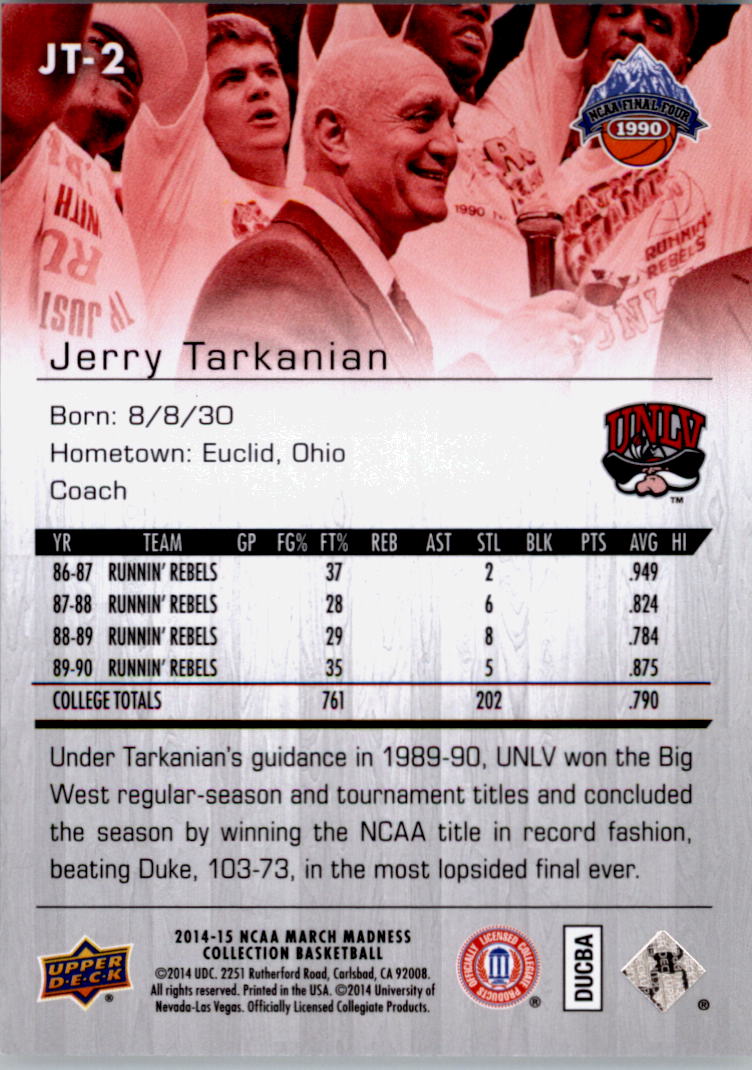 Collezione Upper Deck March Madness 2014-15 SCEGLI TU - Foto 207 di 371