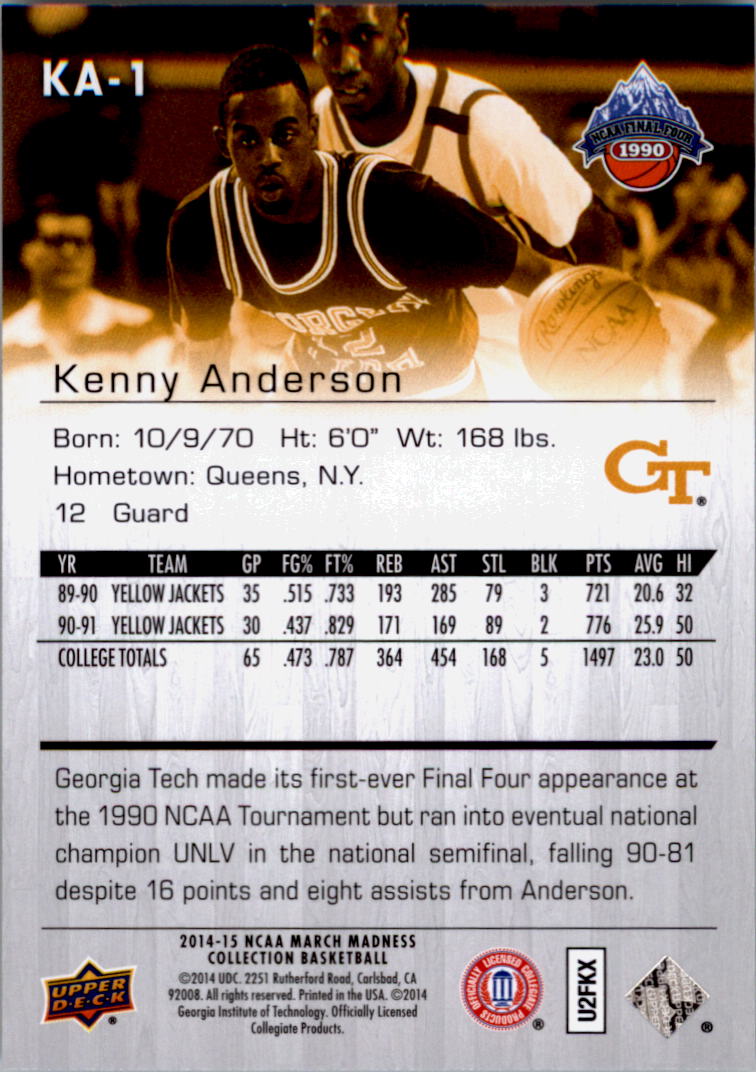 Collezione Upper Deck March Madness 2014-15 SCEGLI TU - Foto 219 di 371