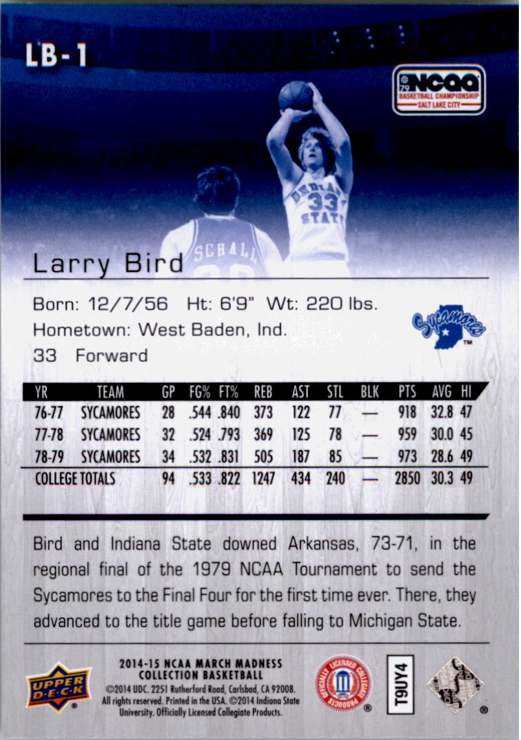 Collezione Upper Deck March Madness 2014-15 SCEGLI TU - Foto 231 di 371