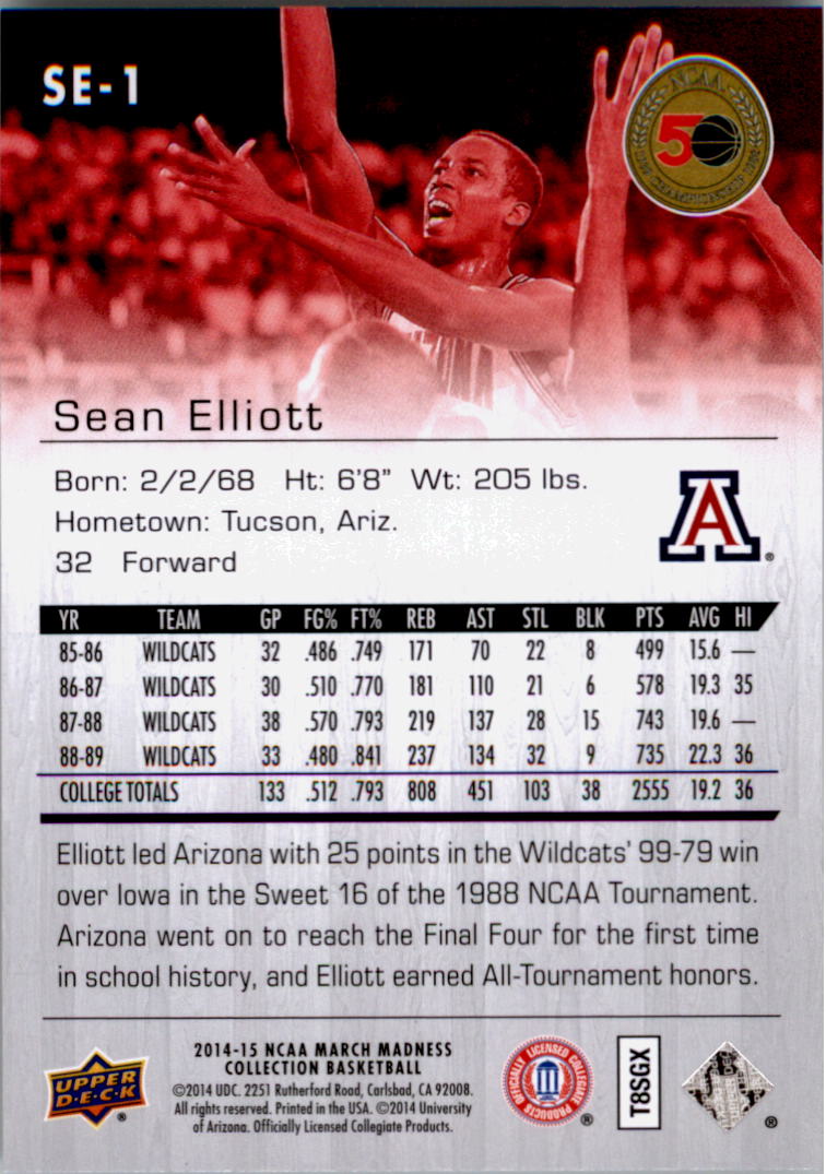 Collezione Upper Deck March Madness 2014-15 SCEGLI TU - Foto 315 di 371