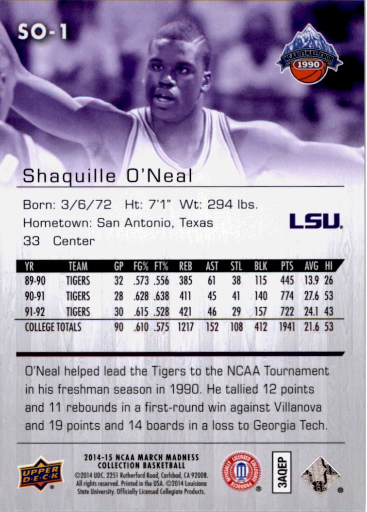 Collezione Upper Deck March Madness 2014-15 SCEGLI TU - Foto 335 di 371