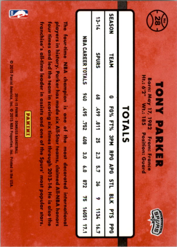 Tony Parker cards (2002-2018) Spurs Hornets - You Choose - Picture 188 of 227
