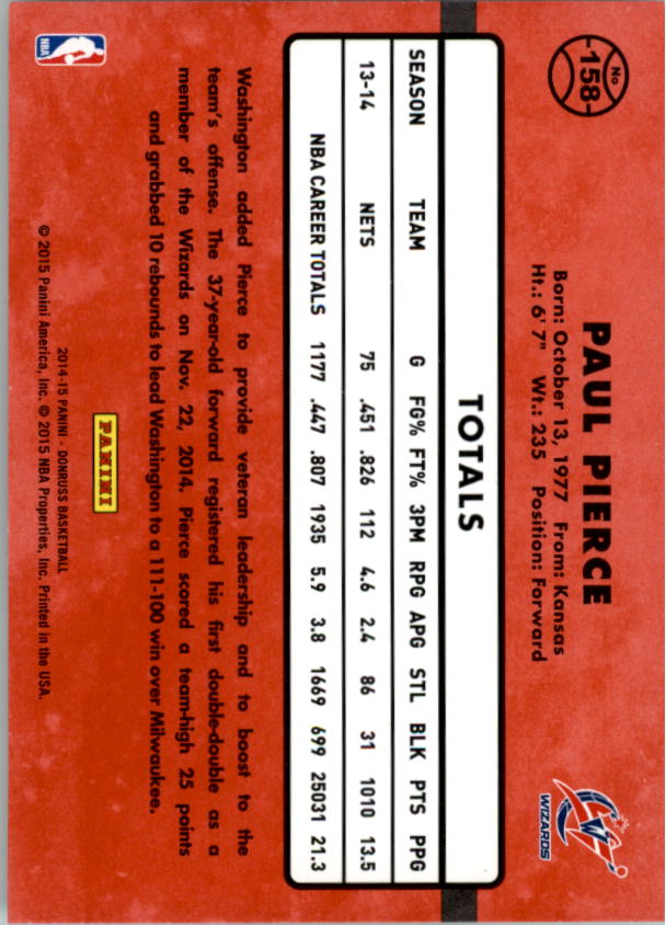 Paul Pierce cards (1999-2021) Celtics Nets - You Choose - Bild 331 von 360