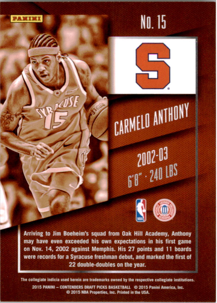 Carmelo Anthony cards (2004-2023) Nuggets Thunder Knicks Blazers - You Choose - Bild 201 von 284