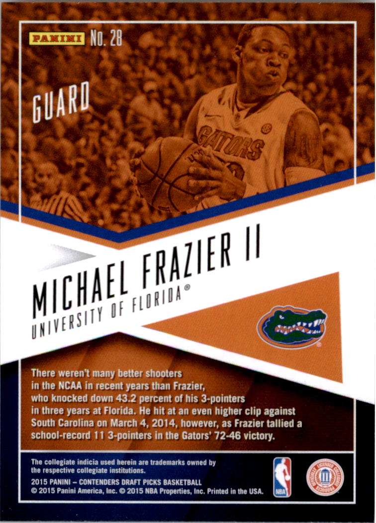 2015-16 Contenders Draft Basketball School Colors Insert Singles - You Choose - Picture 32 of 54