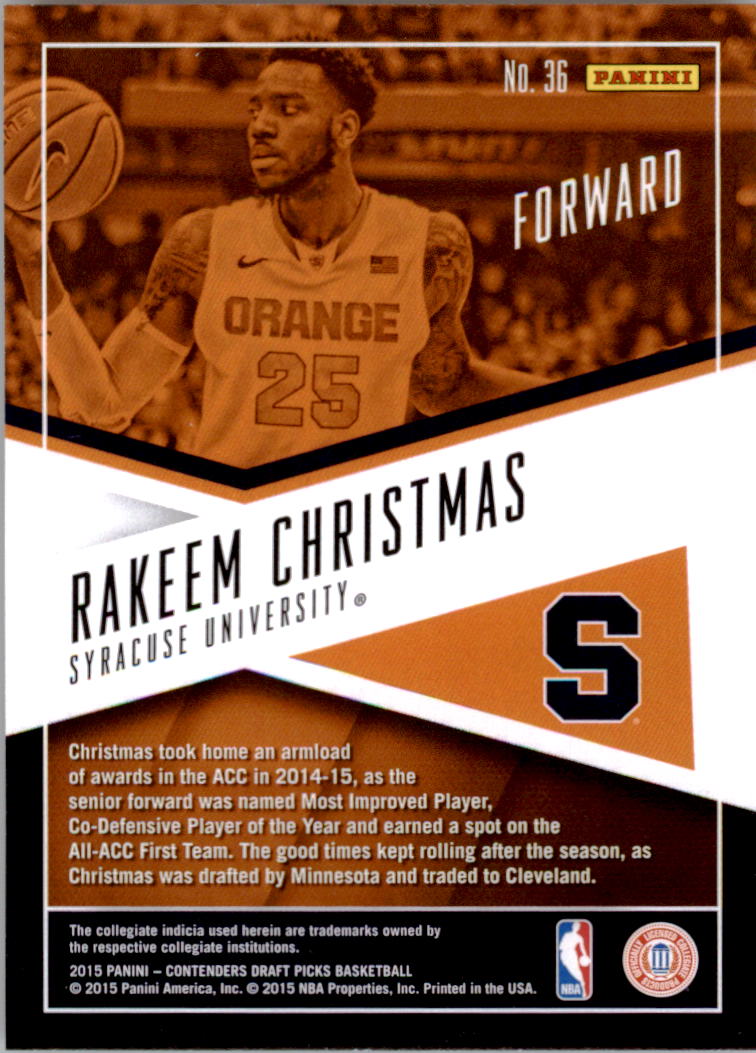 2015-16 Contenders Draft Basketball School Colors Insert Singles - You Choose - Picture 39 of 54