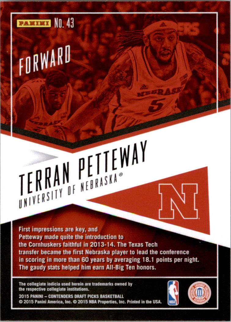 2015-16 Contenders Draft Basketball School Colors Insert Singles - You Choose - Picture 48 of 54