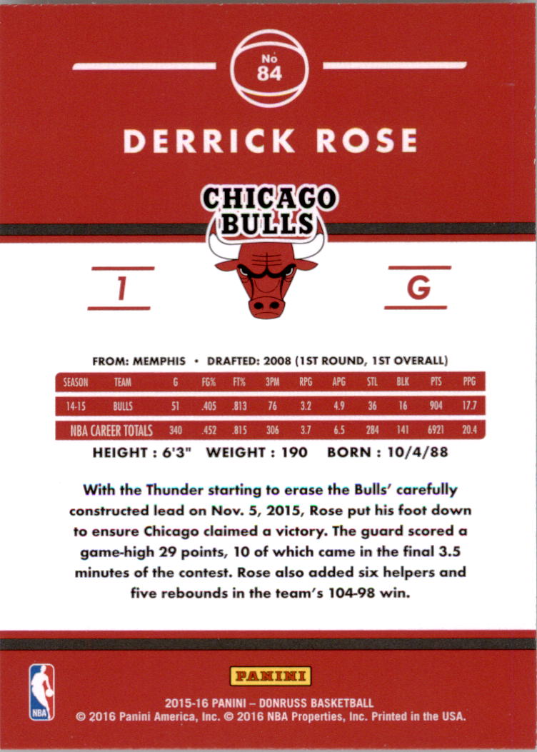 Derrick Rose cards (2009-2023) Bulls Knicks Grizzlies Pistons - You Choose - Picture 63 of 139