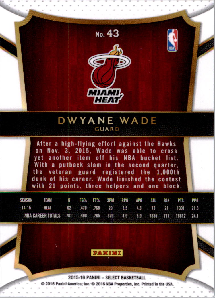 Dwyane Wade cards (2004-2022) Heat Bulls Marquette - You Choose - Picture 186 of 232