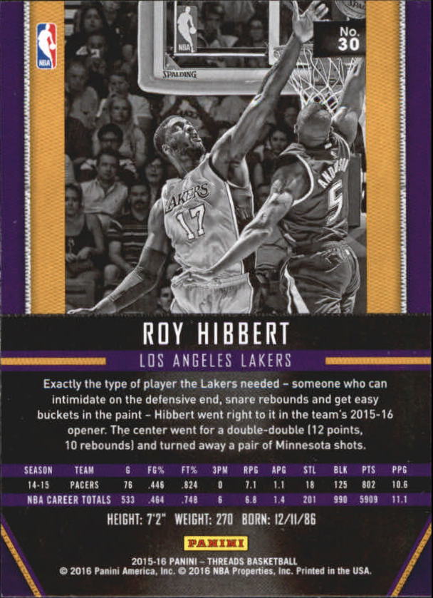 A0774- 2015-16 Panini Threads BK #S 1-331 + Einsätze -du Pick- 15 + Gratis US - Bild 61 von 386