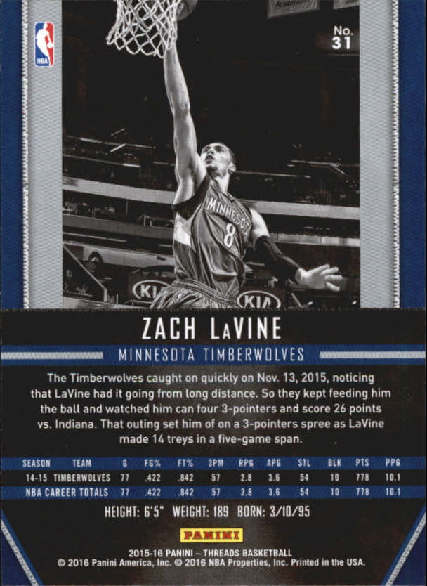 A0774- 2015-16 Panini Threads BK #S 1-331 + Einsätze -du Pick- 15 + Gratis US - Bild 63 von 386