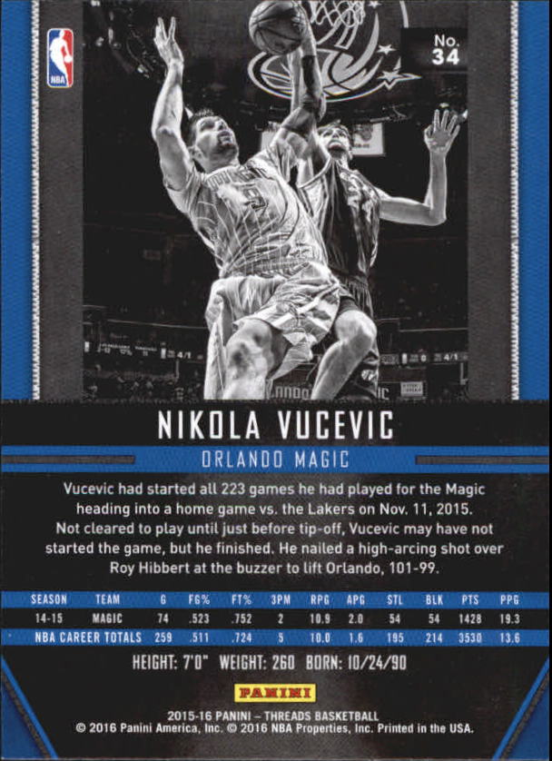A0774- 2015-16 Panini Threads BK #S 1-331 + Einsätze -du Pick- 15 + Gratis US - Bild 69 von 386