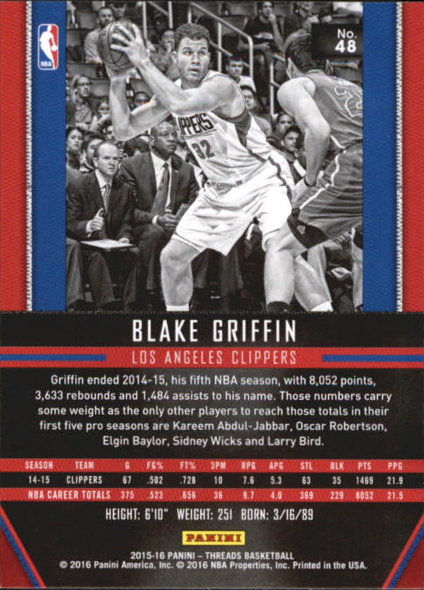 A0774- 2015-16 Panini Threads BK #S 1-331 + Einsätze -du Pick- 15 + Gratis US - Bild 97 von 386