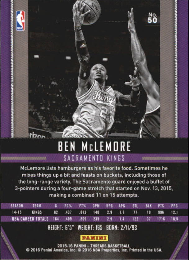 A0774- 2015-16 Panini Threads BK #S 1-331 + Einsätze -du Pick- 15 + Gratis US - Bild 101 von 386