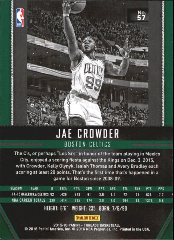 A0774- 2015-16 Panini Threads BK #S 1-331 + Einsätze -du Pick- 15 + Gratis US - Bild 115 von 386