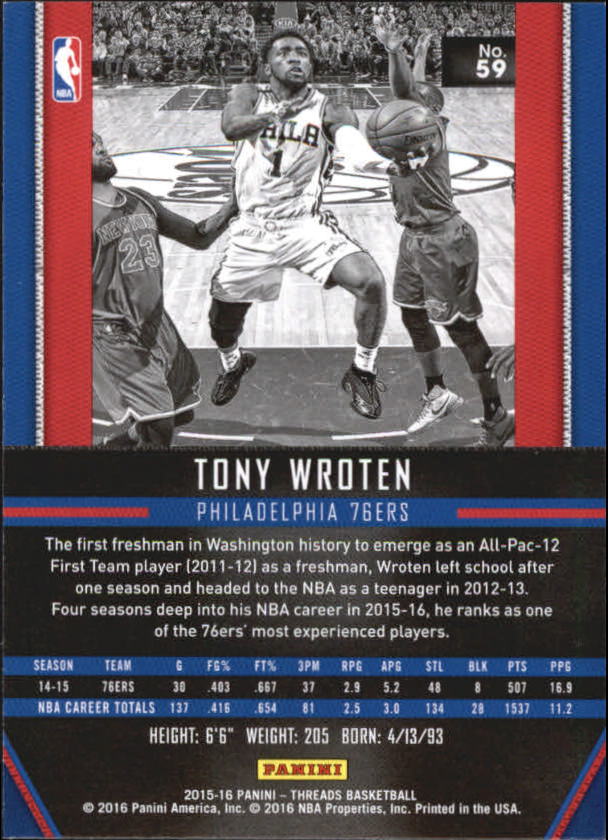 A0774- 2015-16 Panini Threads BK #S 1-331 + Einsätze -du Pick- 15 + Gratis US - Bild 119 von 386