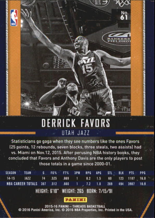 A0774- 2015-16 Panini Threads BK #S 1-331 + Einsätze -du Pick- 15 + Gratis US - Bild 123 von 386