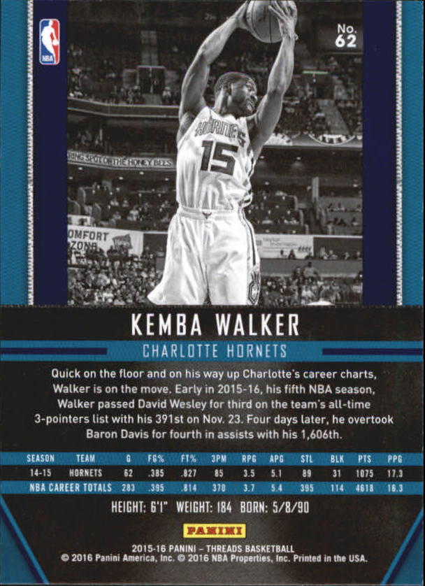 A0774- 2015-16 Panini Threads BK #S 1-331 + Einsätze -du Pick- 15 + Gratis US - Bild 125 von 386