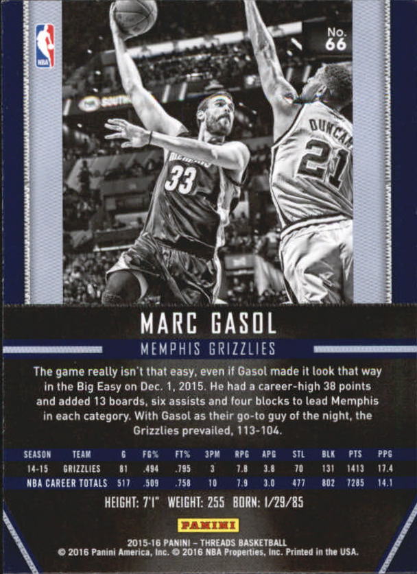 A0774- 2015-16 Panini Threads BK #S 1-331 + Einsätze -du Pick- 15 + Gratis US - Bild 133 von 386