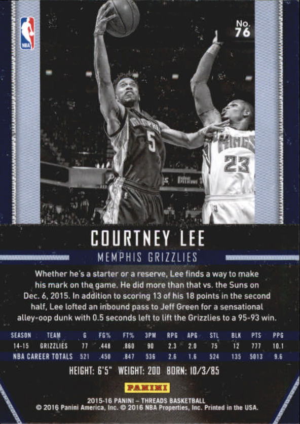 A0774- 2015-16 Panini Threads BK #S 1-331 + Einsätze -du Pick- 15 + Gratis US - Bild 153 von 386