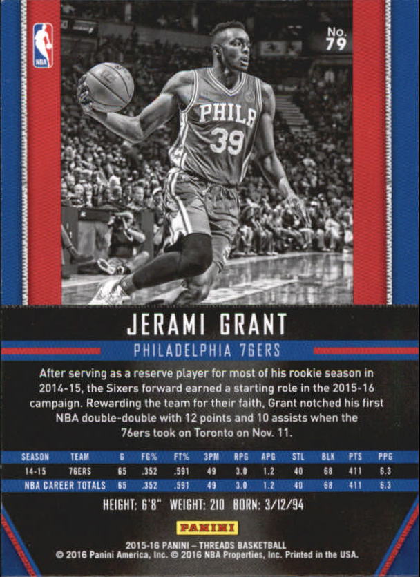 A0774- 2015-16 Panini Threads BK #S 1-331 + Einsätze -du Pick- 15 + Gratis US - Bild 159 von 386
