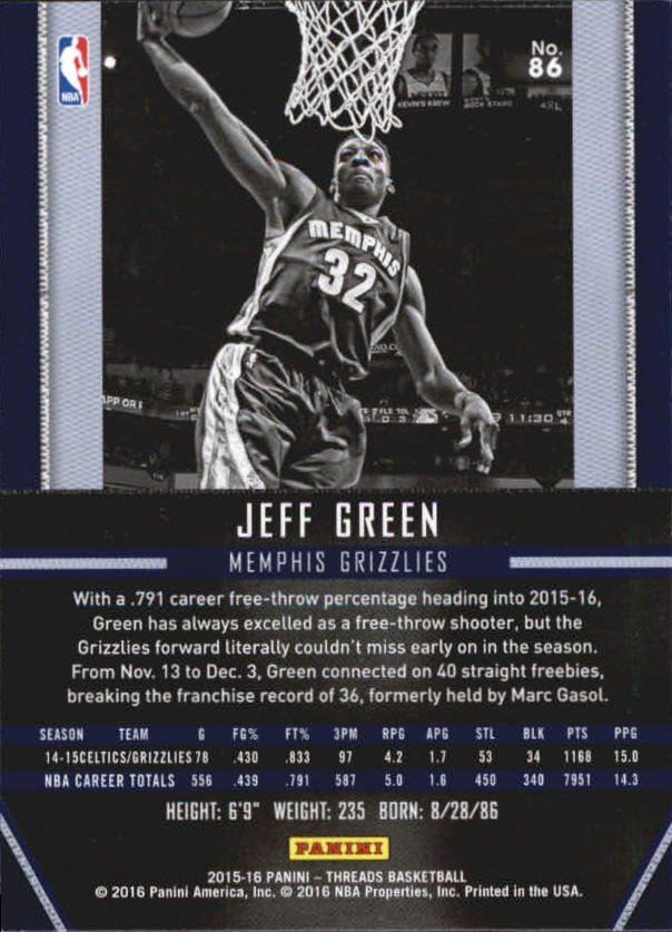 A0774- 2015-16 Panini Threads BK #S 1-331 + Einsätze -du Pick- 15 + Gratis US - Bild 173 von 386