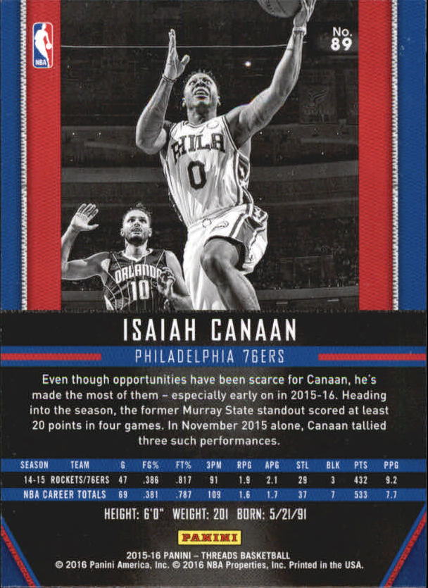 A0774- 2015-16 Panini Threads BK #S 1-331 + Einsätze -du Pick- 15 + Gratis US - Bild 179 von 386