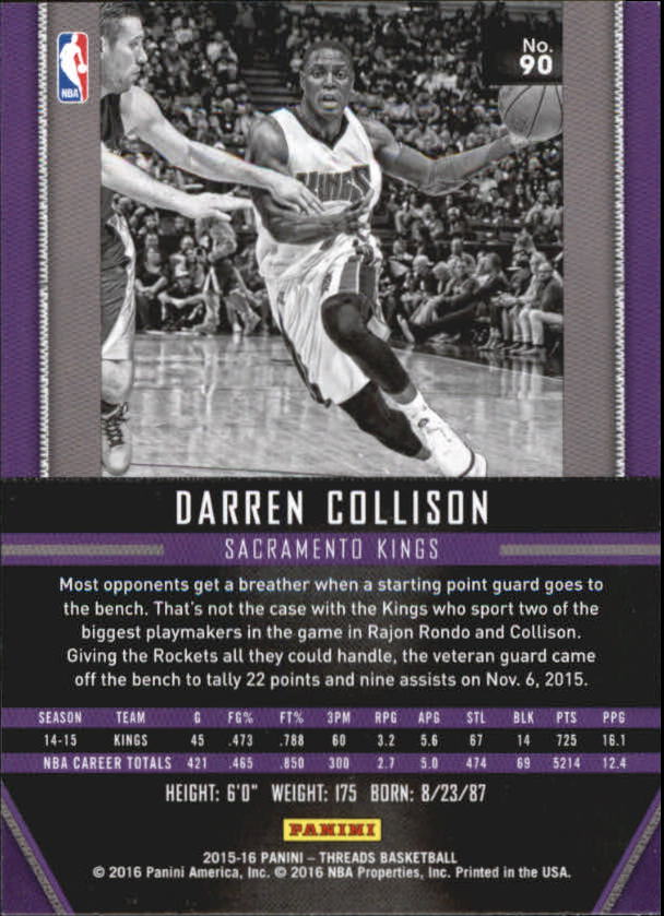 A0774- 2015-16 Panini Threads BK #S 1-331 + Einsätze -du Pick- 15 + Gratis US - Bild 181 von 386