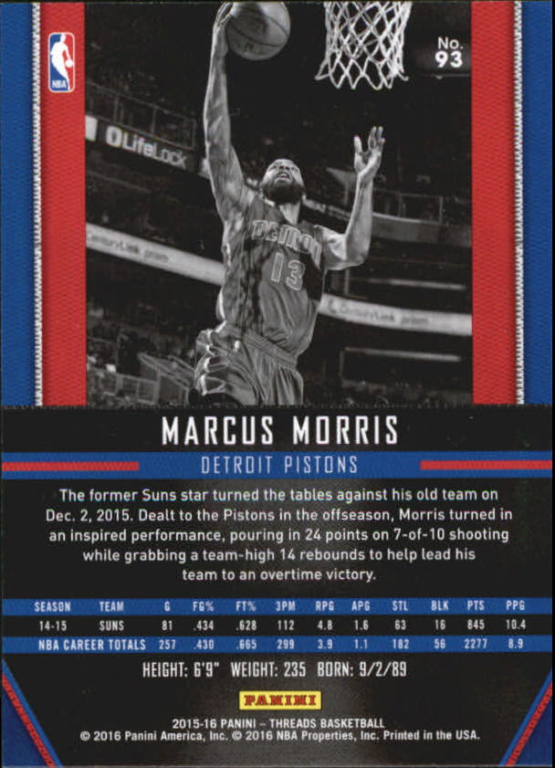 A0774- 2015-16 Panini Threads BK #S 1-331 + Einsätze -du Pick- 15 + Gratis US - Bild 187 von 386