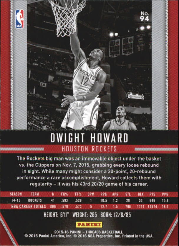 A0774- 2015-16 Panini Threads BK #S 1-331 + Einsätze -du Pick- 15 + Gratis US - Bild 189 von 386