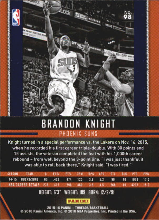A0774- 2015-16 Panini Threads BK #S 1-331 + Einsätze -du Pick- 15 + Gratis US - Bild 197 von 386