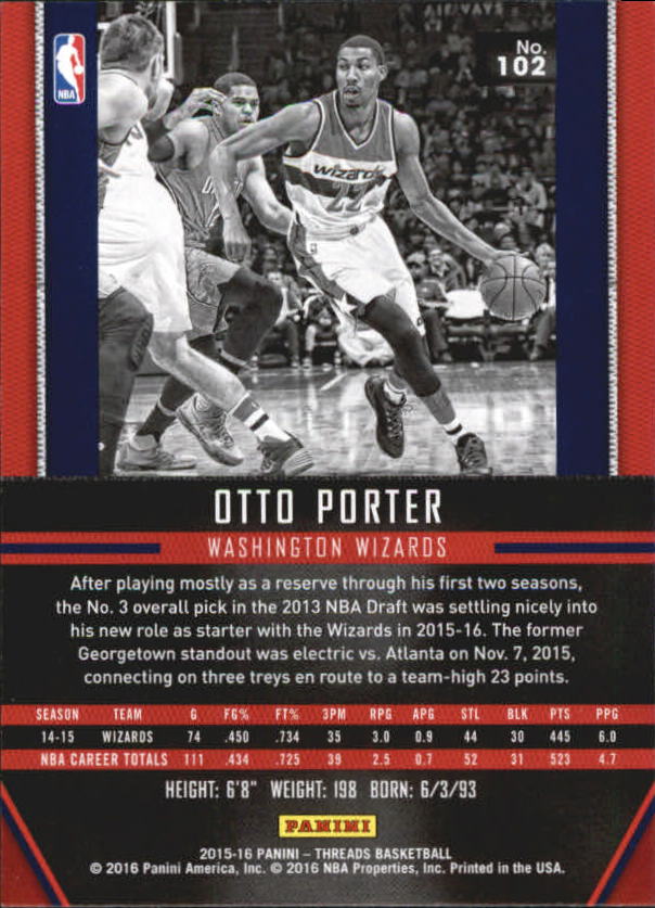 A0774- 2015-16 Panini Threads BK #S 1-331 + Einsätze -du Pick- 15 + Gratis US - Bild 205 von 386