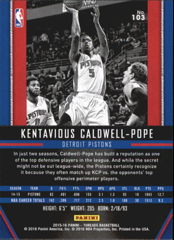 A0774- 2015-16 Panini Threads BK #S 1-331 + Einsätze -du Pick- 15 + Gratis US - Bild 207 von 386