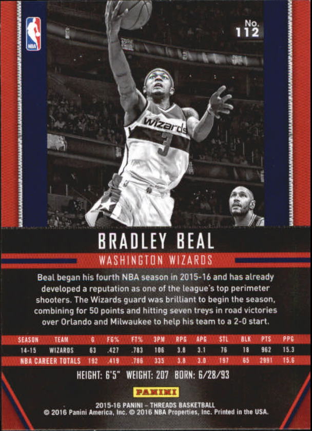 A0774- 2015-16 Panini Threads BK #S 1-331 + Einsätze -du Pick- 15 + Gratis US - Bild 225 von 386