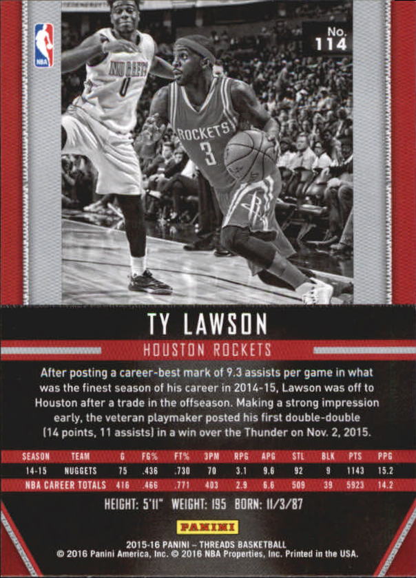 A0774- 2015-16 Panini Threads BK #S 1-331 + Einsätze -du Pick- 15 + Gratis US - Bild 229 von 386
