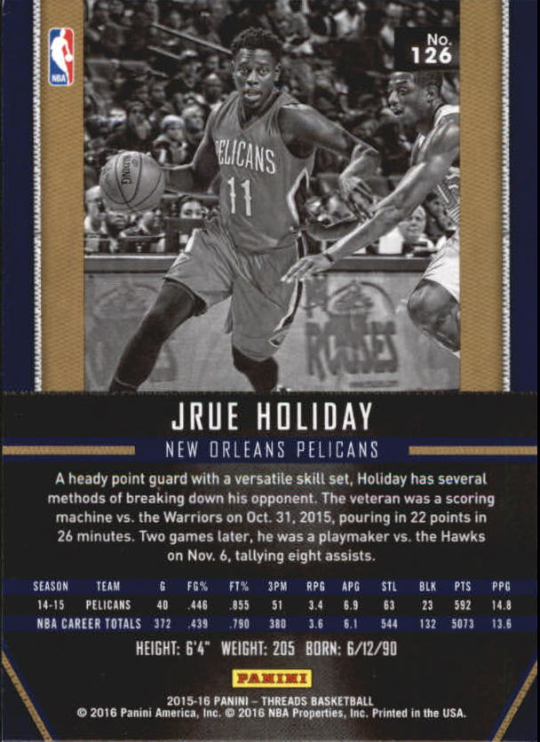 A0774- 2015-16 Panini Threads BK #S 1-331 + Einsätze -du Pick- 15 + Gratis US - Bild 251 von 386