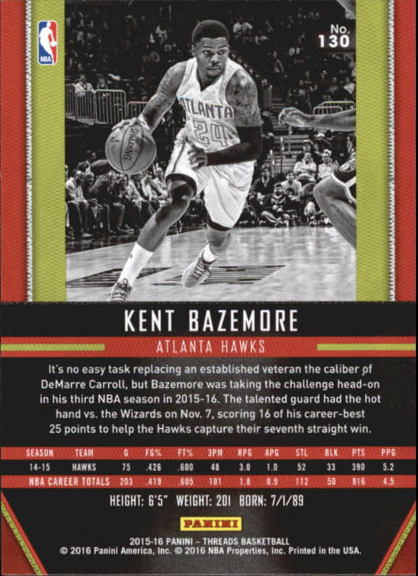 A0774- 2015-16 Panini Threads BK #S 1-331 + Einsätze -du Pick- 15 + Gratis US - Bild 259 von 386