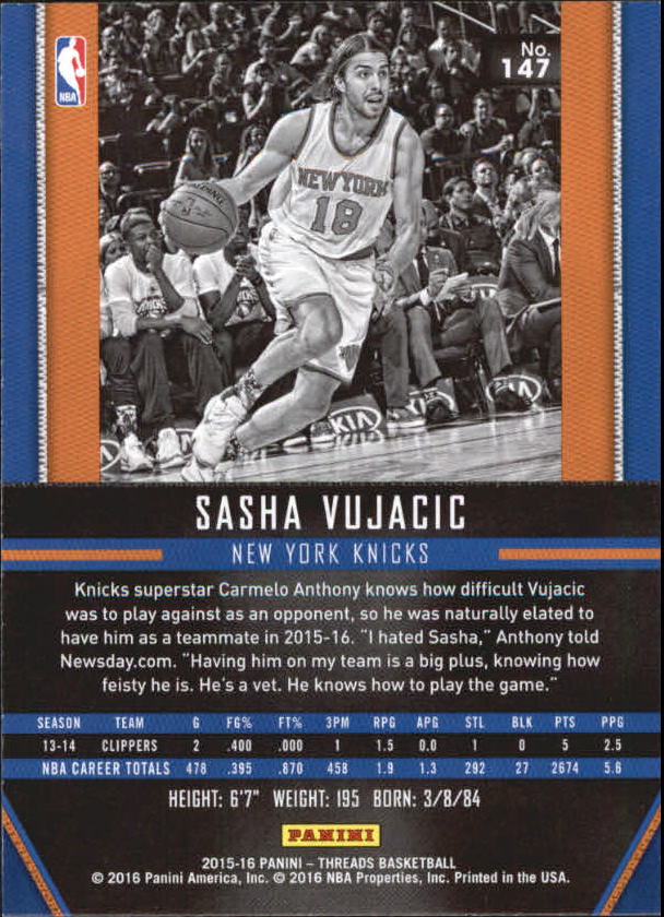 A0774- 2015-16 Panini Threads BK #S 1-331 + Einsätze -du Pick- 15 + Gratis US - Bild 291 von 386