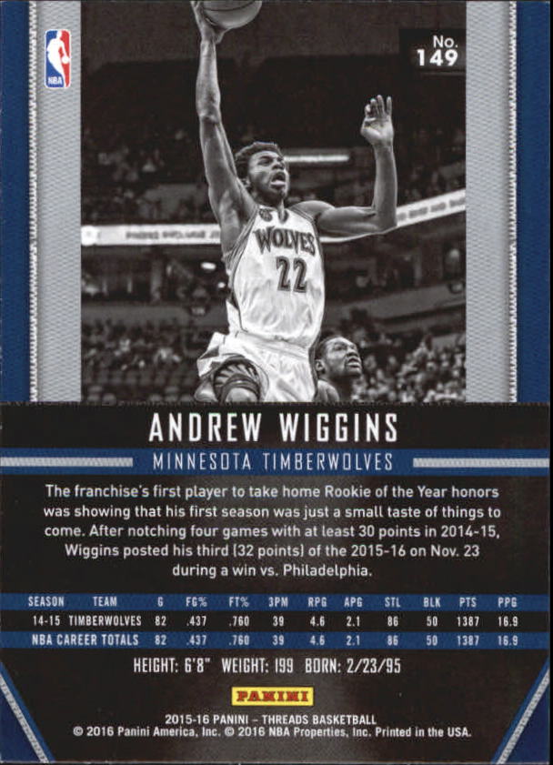 A0774- 2015-16 Panini Threads BK #S 1-331 + Einsätze -du Pick- 15 + Gratis US - Bild 295 von 386