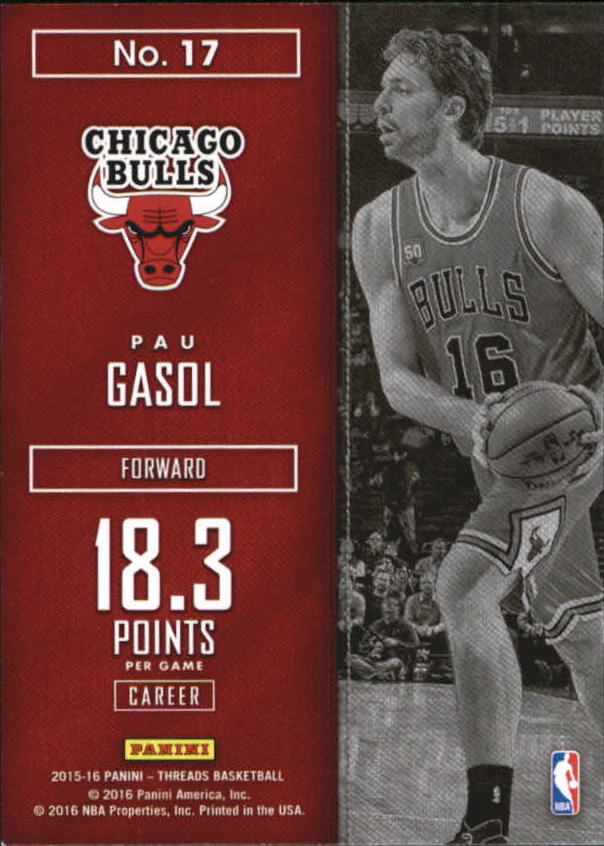 A0774- 2015-16 Panini Threads BK #S 1-331 + Einsätze -du Pick- 15 + Gratis US - Bild 374 von 386