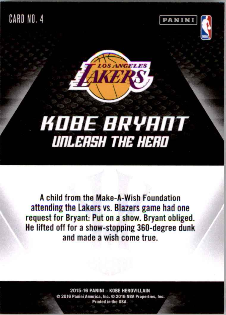 2015-16 Panini HV KB20 Desata al héroe Kobe Bryant que elijas - Imagen 9 de 43