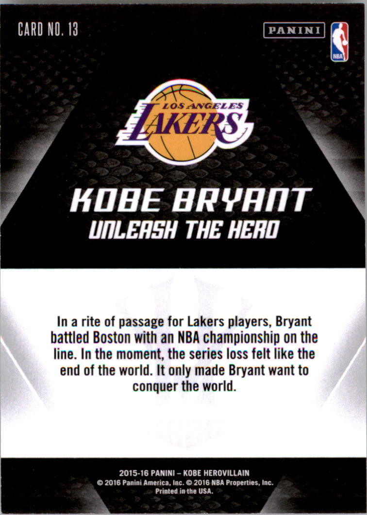 2015-16 Panini HV KB20 Desata al héroe Kobe Bryant que elijas - Imagen 27 de 43