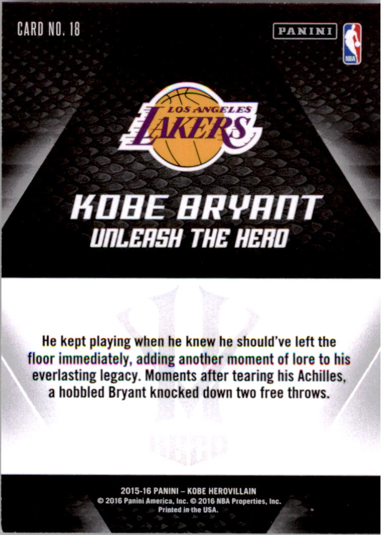 2015-16 Panini HV KB20 Desata al héroe Kobe Bryant que elijas - Imagen 37 de 43