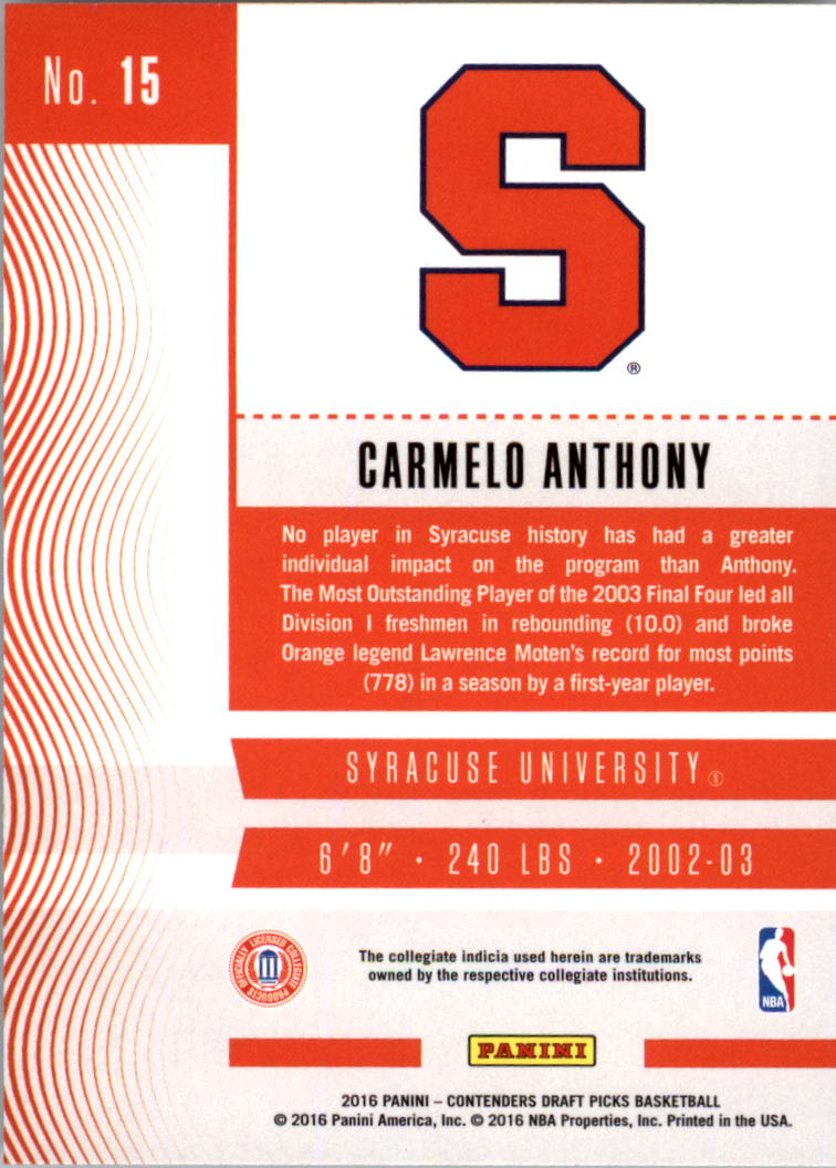 Carmelo Anthony cards (2004-2023) Nuggets Thunder Knicks Blazers - You Choose - Bild 214 von 284
