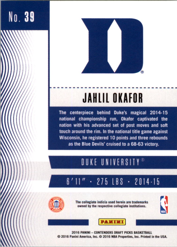 A6849- 2016-17 Panini Contenders Draft Picks BK -You Pick- 15+ FREE US SHIP - Picture 61 of 342