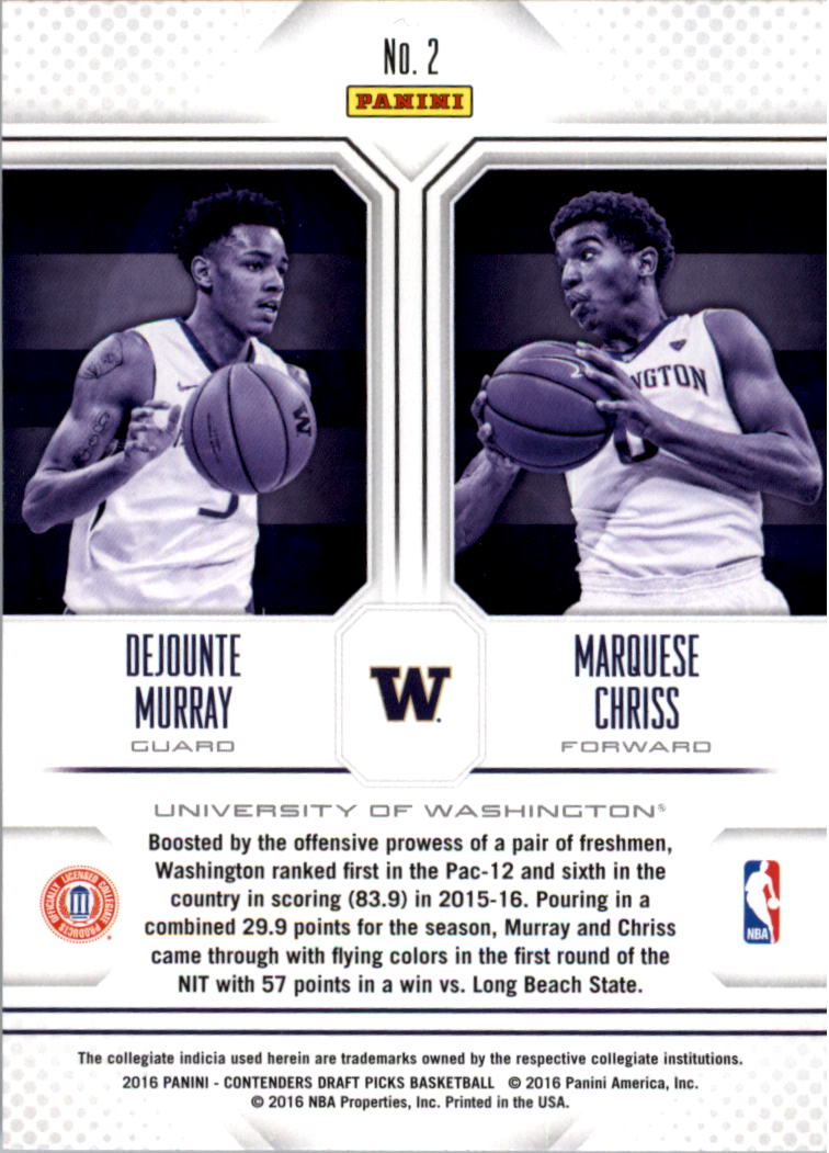 A6849- 2016-17 Panini Contenders Draft Picks BK -You Pick- 15+ FREE US SHIP - Picture 191 of 342