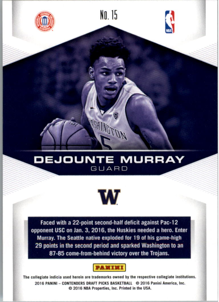A6849- 2016-17 Panini Contenders Draft Picks BK -You Pick- 15+ FREE US SHIP - Picture 258 of 342