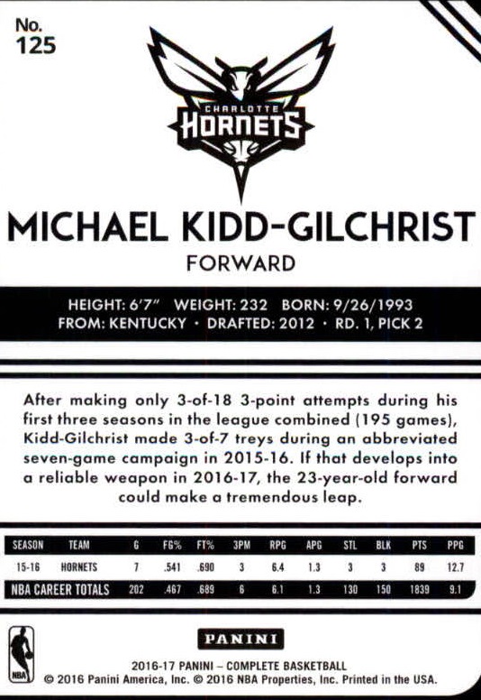 A6846- 2016-17 Panini Complete Bk Assorted Inserts -You Pick- 15+ FREE US SHIP - Picture 40 of 455