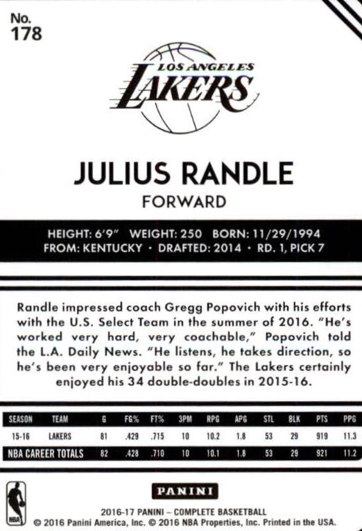 A6846- 2016-17 Panini Complete Bk Assorted Inserts -You Pick- 15+ FREE US SHIP - Picture 124 of 455